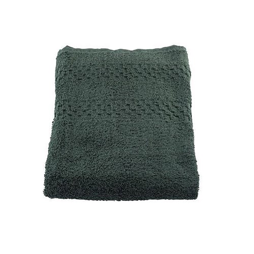 BATH TOWEL CHEQUERS FORREST GREEN 70 X 135CM