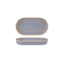 Urban Loft Oval Serve Platter 180X100x25mm Azure Blue