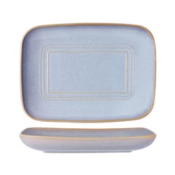 URBAN LOFT RECT SERVE PLATTER 365X270X50MM AZURE
