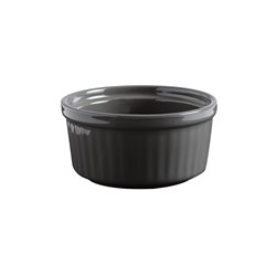 Bistronome Ramekin Grey Ribbed 105mm 250ml