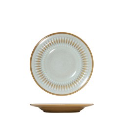 1076347 - Cottage Rnd Rim Plate 170Mm Almond