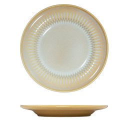 1076349 - Cottage Rnd Rim Plate 230Mm Almond