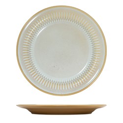 1076350 - COTTAGE RND RIM PLATE 270MM ALMOND