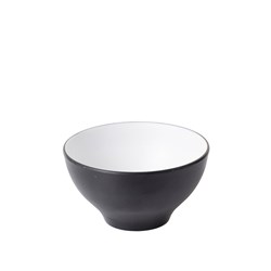 1181054 Dual Colour Melamine Bowl Black/White 110mm CouCou