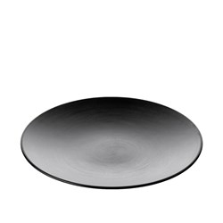 1181171 Dual Colour Melamine Plate Black 250mm CouCou