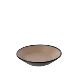 1181216 Dual Colour Melamine Sauce Dish Black/Beige 110mm CouCou