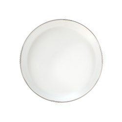 Bistrot Plate White Grey Rim 280mm Pro.mundi