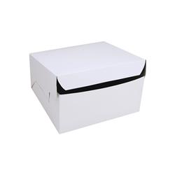 Board Cake Box White 254x254x101mm Envirochoice