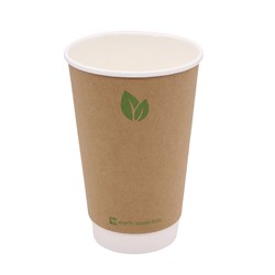 Double Wall Coffee Cup Kraft 16oz