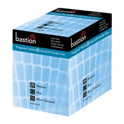 GLOVE NITRILE BLUE PROGENICS POWDER FREE MED 250/PKT (8)