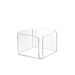 Cocktail Napkin Holder Clear 110x110x65mm