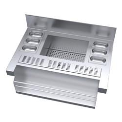 4002018 - Bench Cocktail Station S/S W/ Speed Rack