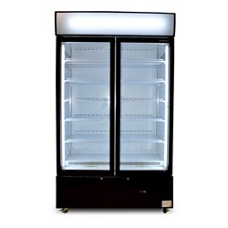 4024061 - Bromic 2 Glass Door Upright Fridge 960L Black GM1000LBCAS