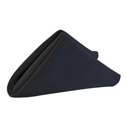 Linen Look Polyester Napkin Charcoal 500x500mm Polesy