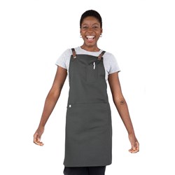 5400912 BIB APRON LUCA BOTTLE GREEN 700X820MM