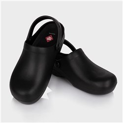 5424322 Chef Traditional Slip On Clogs Black Size 40 Aussie Chef