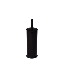 Toilet Brush & Tidy Set Blk Pcoated 105X275mm (12) Compass