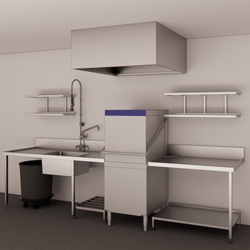 Why is it Important to Pair Extraction Hoods with Pass Through Dishwashers? 