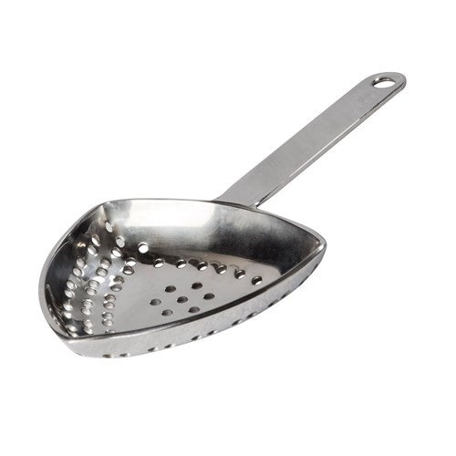 2055052 - Julep Cocktail Bar Strainer & Ice Scoop Chrome Finish 165mm