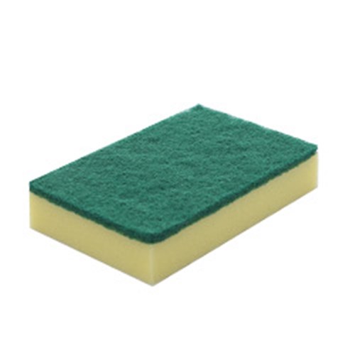 Scourer Sponge Green & Yellow
