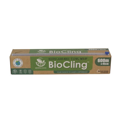 Biodegradable Cling Wrap 33cmx600m Envirochoice