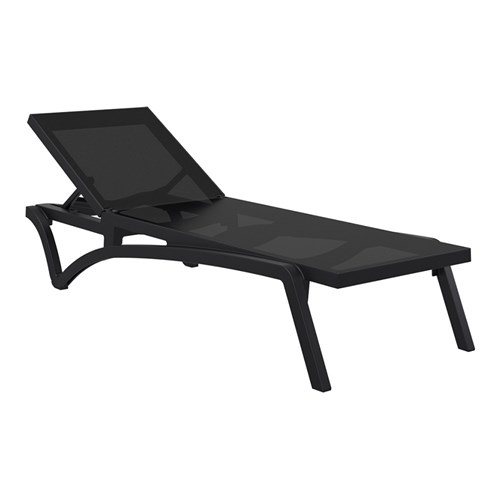Pacific Sunlounger Black/Black 4242105