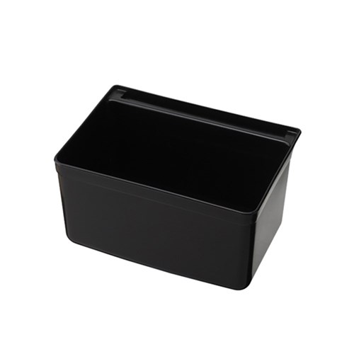 4406257 - Kleaning Essentials 3 Tier Trolley Plastic Utility Bin Black Small