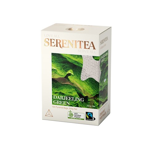 SERENITEA DARJEELING GREEN PYRAMID TEA BAGS