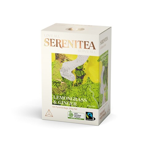 SERENITEA LEMONGRASS & GINGER PYRAMID BAGS