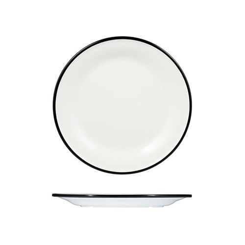 Evoke Rect Dish Wht/Blk
